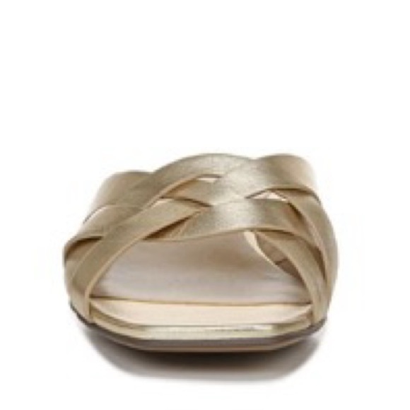 NEW! Naturalizer Dark Gold Ashford Open Toe Flat Sandals - Size 5.5 - Picture 3 of 15